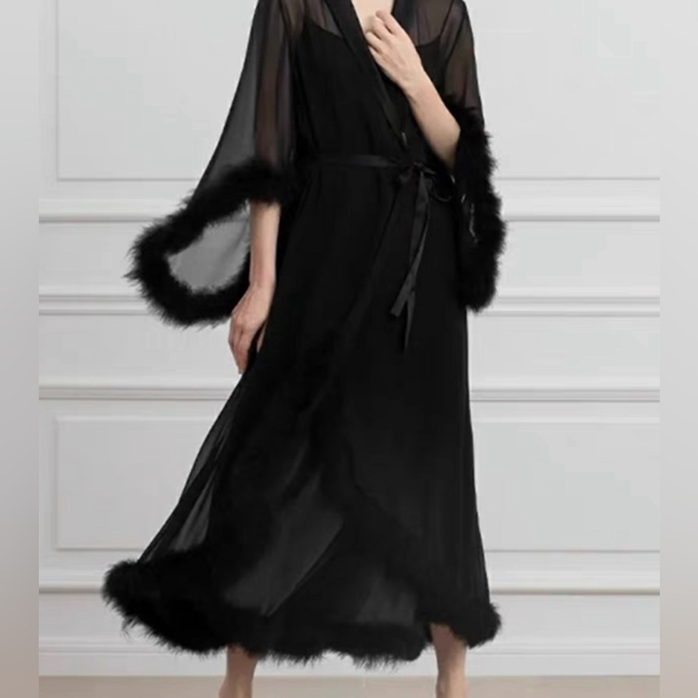 Feather Mid Sleeve Pajamas New